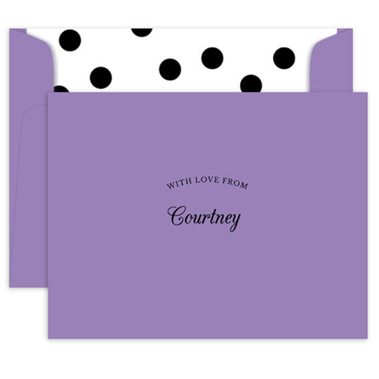 With Love From Foldover Note Cards